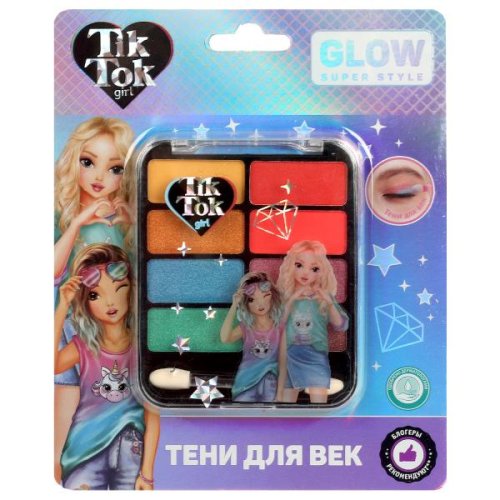 Tik Tok Girl Тени для век, 10 оттенков, палетка