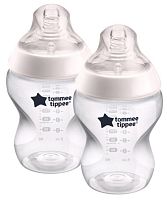 Tommee Tippee Набор бутылочек Closer to nature, 0+, 260 мл, 2 штуки					