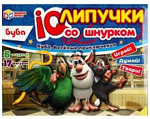 Умные игры IQ-липучки со шнурком «Буба. Весёлые приключения»					