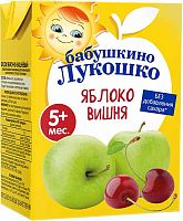 Бабушкино лукошко Сок осветленный Яблоко вишня, с 5 месяцев, 200 г					