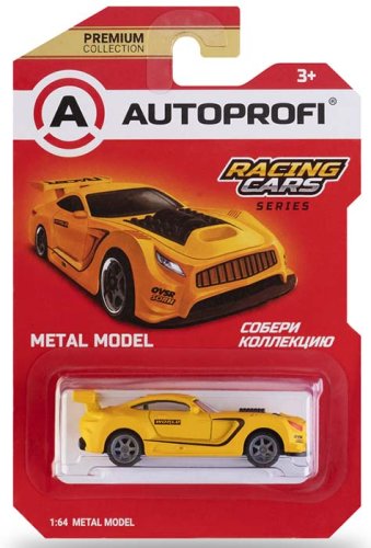 Autoprofi Машинка коллекционная 1:64 Racing Cars / цвет жёлтый