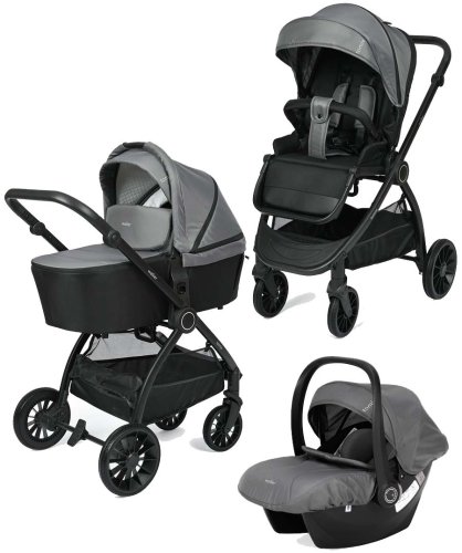 Bambini Moretti Коляска 3 в 1 Walker / цвет Grey (серый)